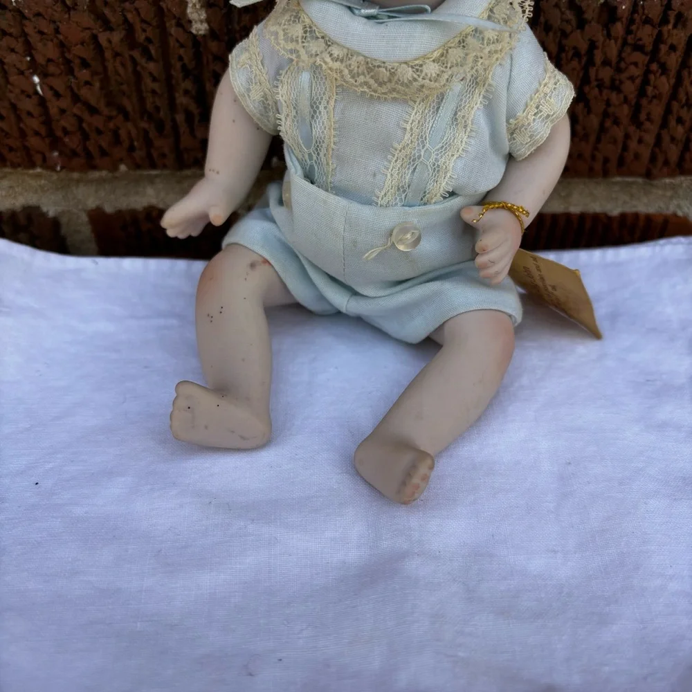Vintage Phyllis Parkins Boy Doll Porcelain Old Fashioned Outfit Signed 1983
